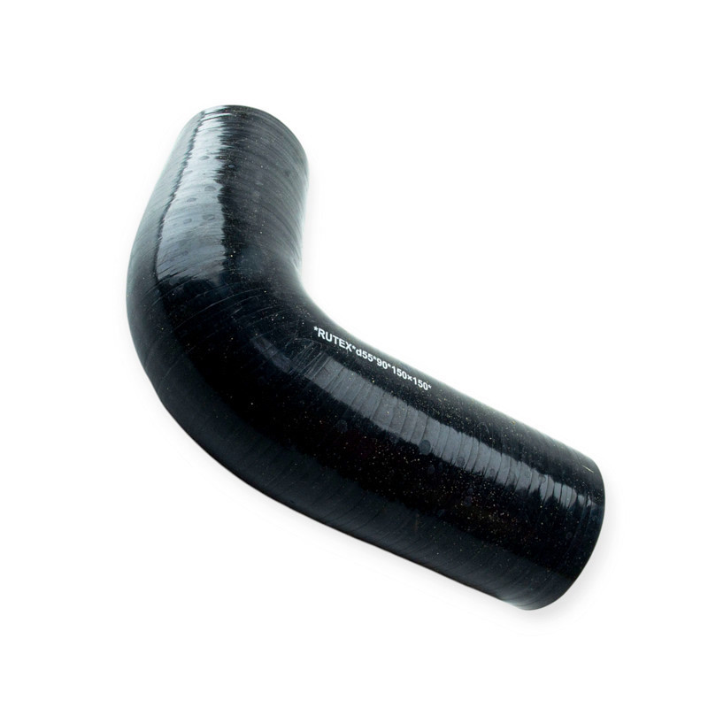 Патрубок кут d-55 L-150*150 90град. силікон універсальний Мукачево - фото 1