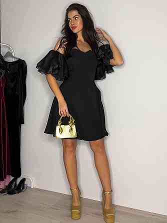 Женское черное, короткое платье Одесса