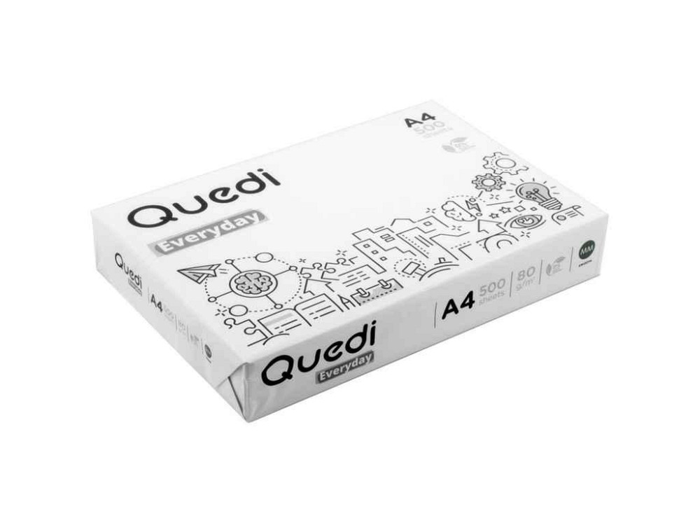 Бумага офисная 80г/м2 500арк. А4 Quedi Everyday ТМ Everyday Киев - изображение 1