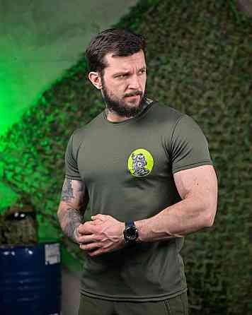 Тактична потовідвідна футболка Soldier oliva ПП7618 Одеса