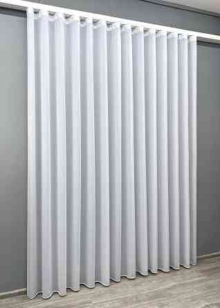 Тюль VR-Textil 2033т Лен плотный однотонный Белый 400х270 см (42-1169) Киев