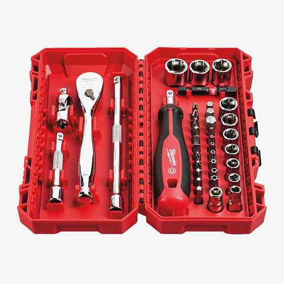 Набор бит и головок 1/4'' MILWAUKEE с храповиком_2, (38шт) Одесса