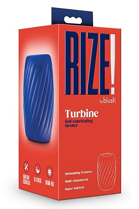 Мастурбатор самосмазывающийся Blush Rize синий, 10.1 см Sex Aura Киев - изображение 5