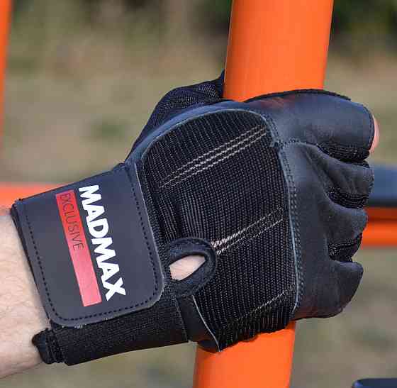 Рукавички для фітнесу MadMax MFG-269 Professional Exclusive Black M Кам'янське