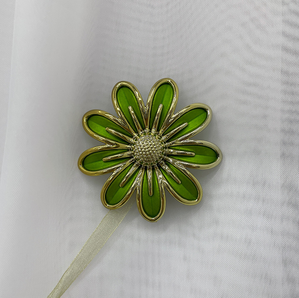 Магниты для штор и гардин Грейс набор 2 шт Зеленый с золотистым (81-149) Киев - изображение 2