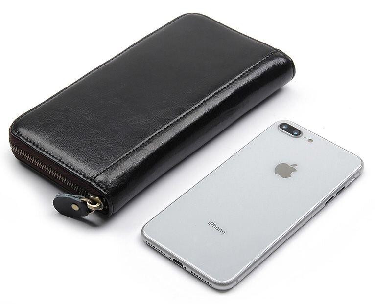 Визитница большая Vintage 14605 Черная Киев - изображение 6