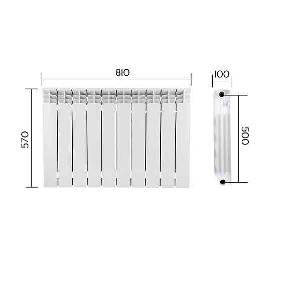 Радіатор біметалевий Thermo Alliance Bi-Vulcan PLUS 500/100 1,8 кг Київ
