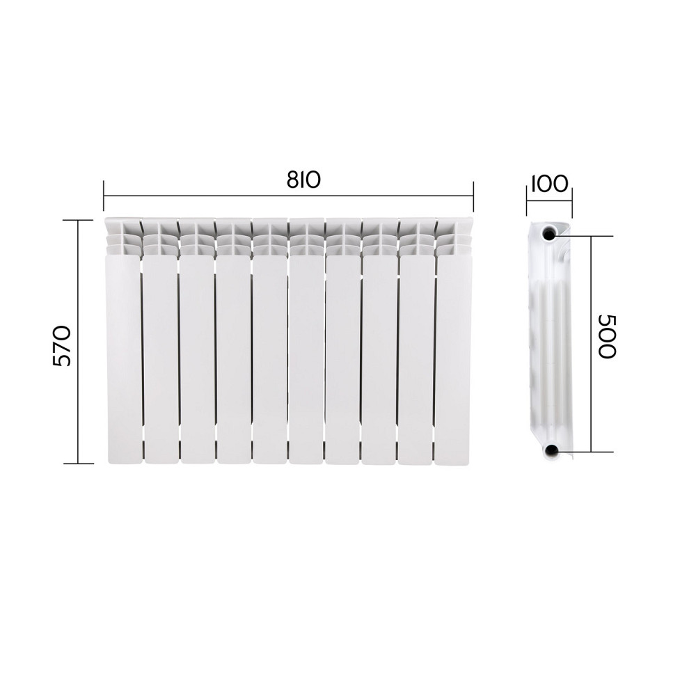 Радиатор биметаллический Thermo Alliance Bi-Vulcan PLUS 500/100 1,8 кг Киев - изображение 2