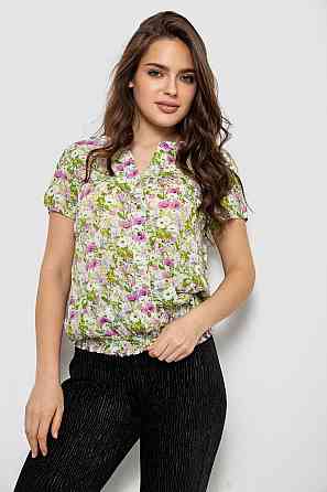 Летнее приталенное платье из хлопка с цветочным принтом, белое, размер S Лубны