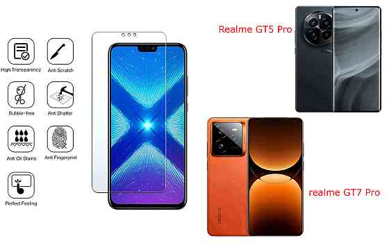 Защитное стекло NeoGlass для Realme GT5 Pro, realme GT7 Pro – ультрапрозрачное и устойчивое Киев
