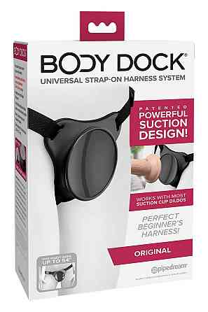 Трусики для страпону з присоскою Pipedream Body Dock Original чорні Sex Aura Київ