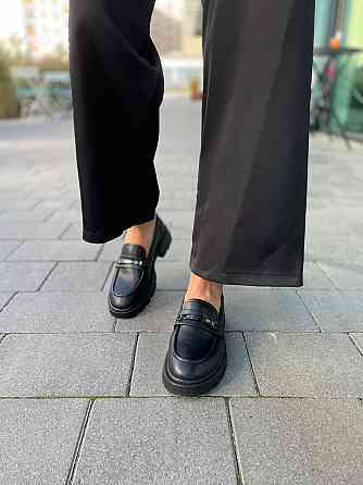 PLPS Лофери жіночі PLPS чорні натуральна шкіра 37-41р. (R033-1) Коломия