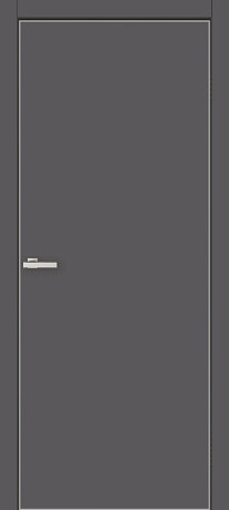 Межкомнатные двери Омис Глухое гладкое sm 40 графит  900х2000 мм Киев - изображение 1