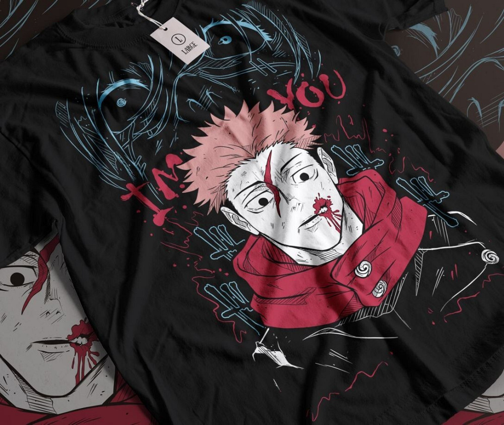 Футболка аниме Магическая битва оверсайз (S/M/L) Черний AnimeJ0926 Днепр - изображение 1