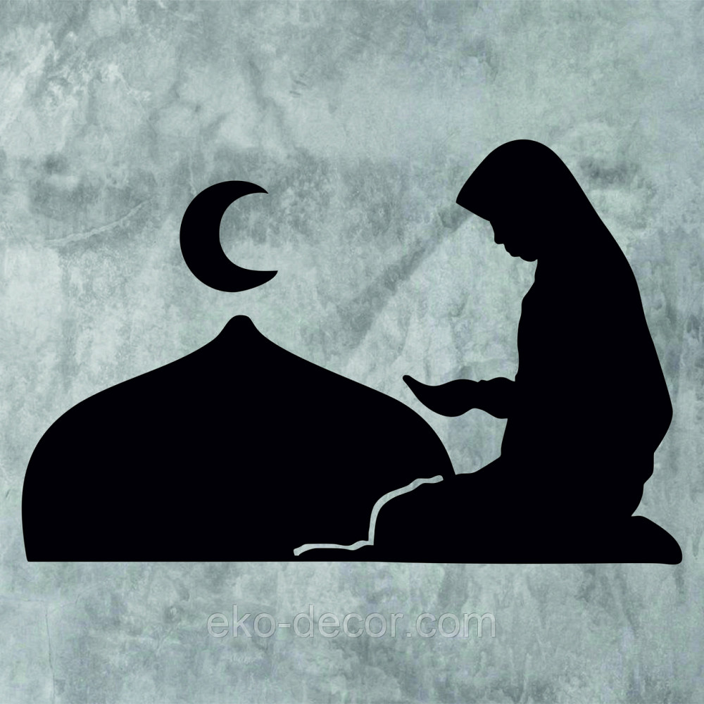 Декоративне настінне Панно «Іслам» Декор на стіну 110*71 см, Чорний Київ - фото 10