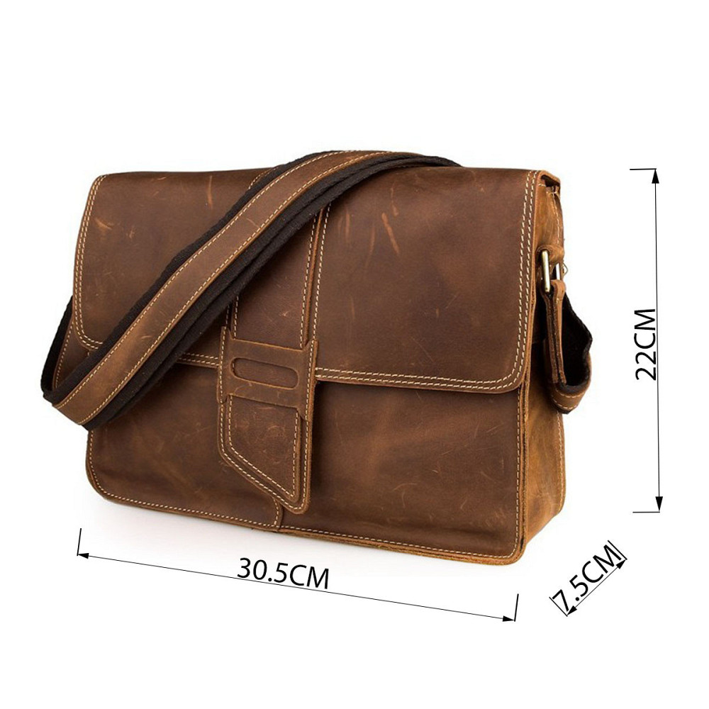 Сумка мужская Vintage 14231 в винтажном стиле Коричневая Киев - изображение 8