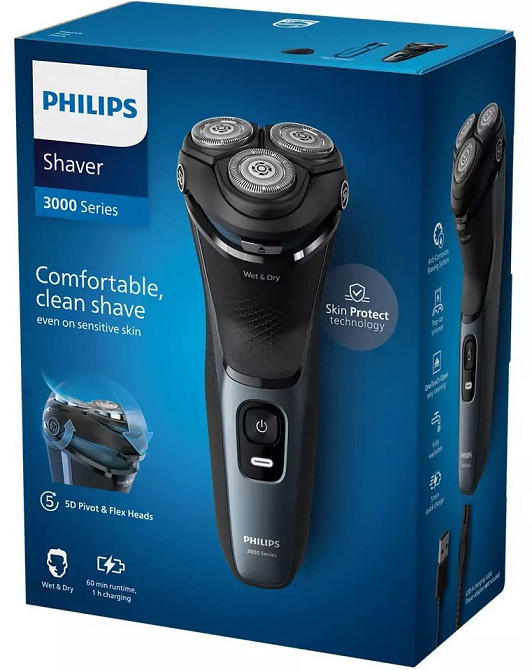 Електробритва Philips S3144/00 синій з чорним Харків - фото 10