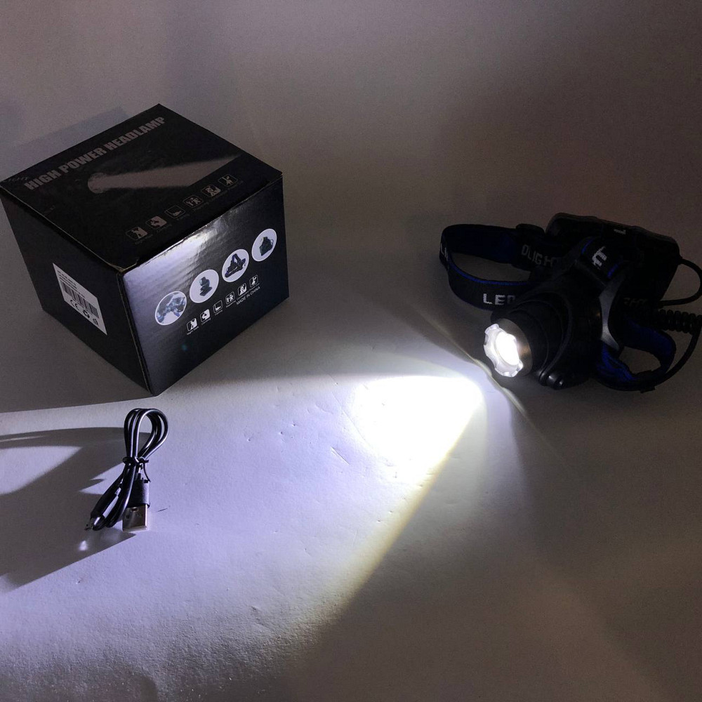 Налобний ліхтар для туризму риболовлі та полювання Police BL-6699 (204C), Налобний ліхтар для електрика WX-31 Львів - фото 7