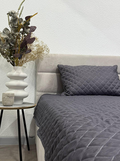 Ecotton Комплект Покривало з подушкою Ecotton 140х205 см антиалергенний сірий Коломия - фото 2