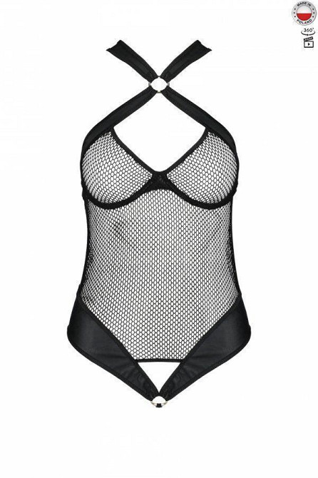 Сітчастий боді з халтером Passion Amanda Body XXL/XXXL, black Sex Aura Київ - фото 5