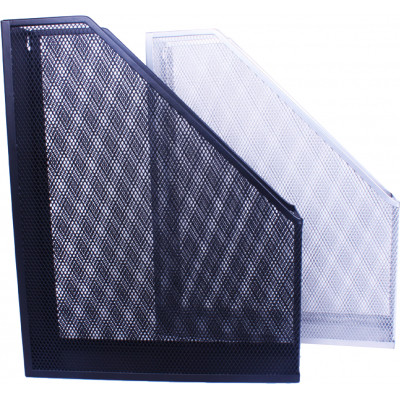 Лоток для бумаг H-Tone вертикальный металлический, 25х7,5х31,8 см (TRAYV-HT-JJ41215) Винница - изображение 1