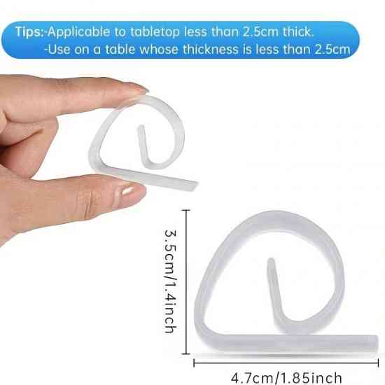 Клипсы для скатерти настольные белые (4шт./уп.), зажимы для скатерти Винница