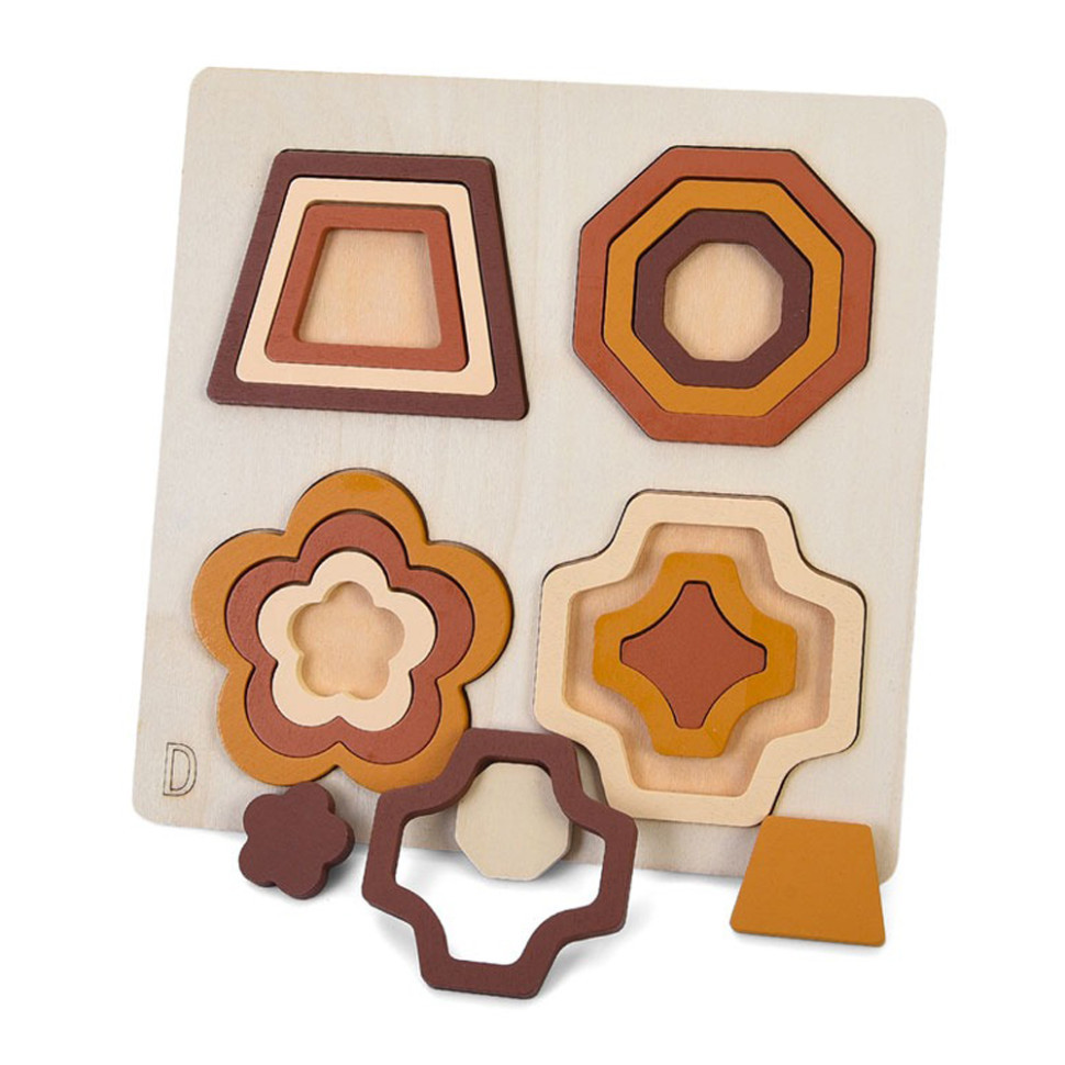 Деревянная игрушка Геометрика MD 0743D, размер 22,5х22,5 см Винница - изображение 1