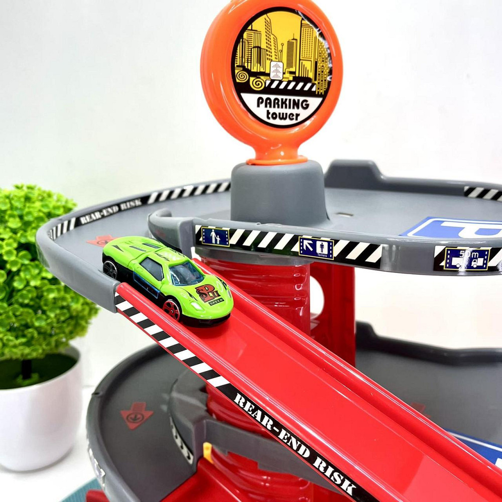 Гараж паркування 3 поверхи 50х35х9см 6 шт машинок (P9988A-2) Чернігів - фото 7