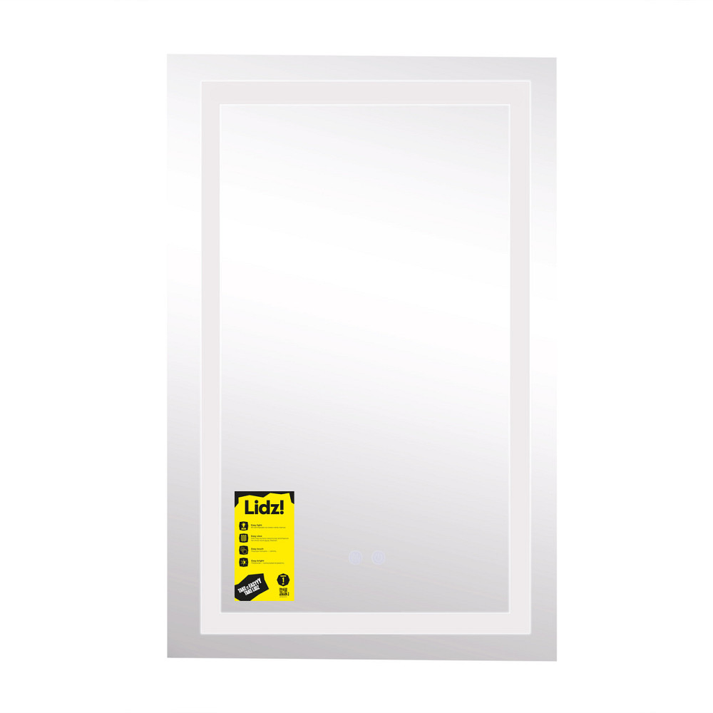 Дзеркало Lidz Kubis 500х800 з LED-підсвіткою Touch, з антизапотіванням, з диммером, рег. яскравості LD78LF9365080 Київ - фото 10