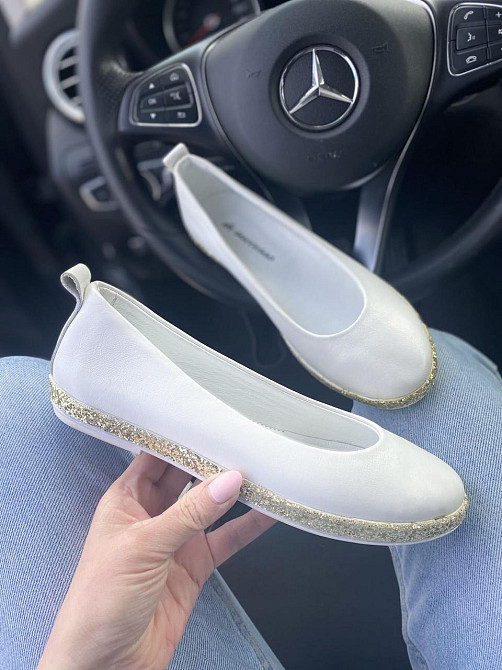 Ditas Балетки жіночі DITAS AST білі (весна-осінь, шкіра натуральна) (3347) лише 37р. Коломия - фото 10