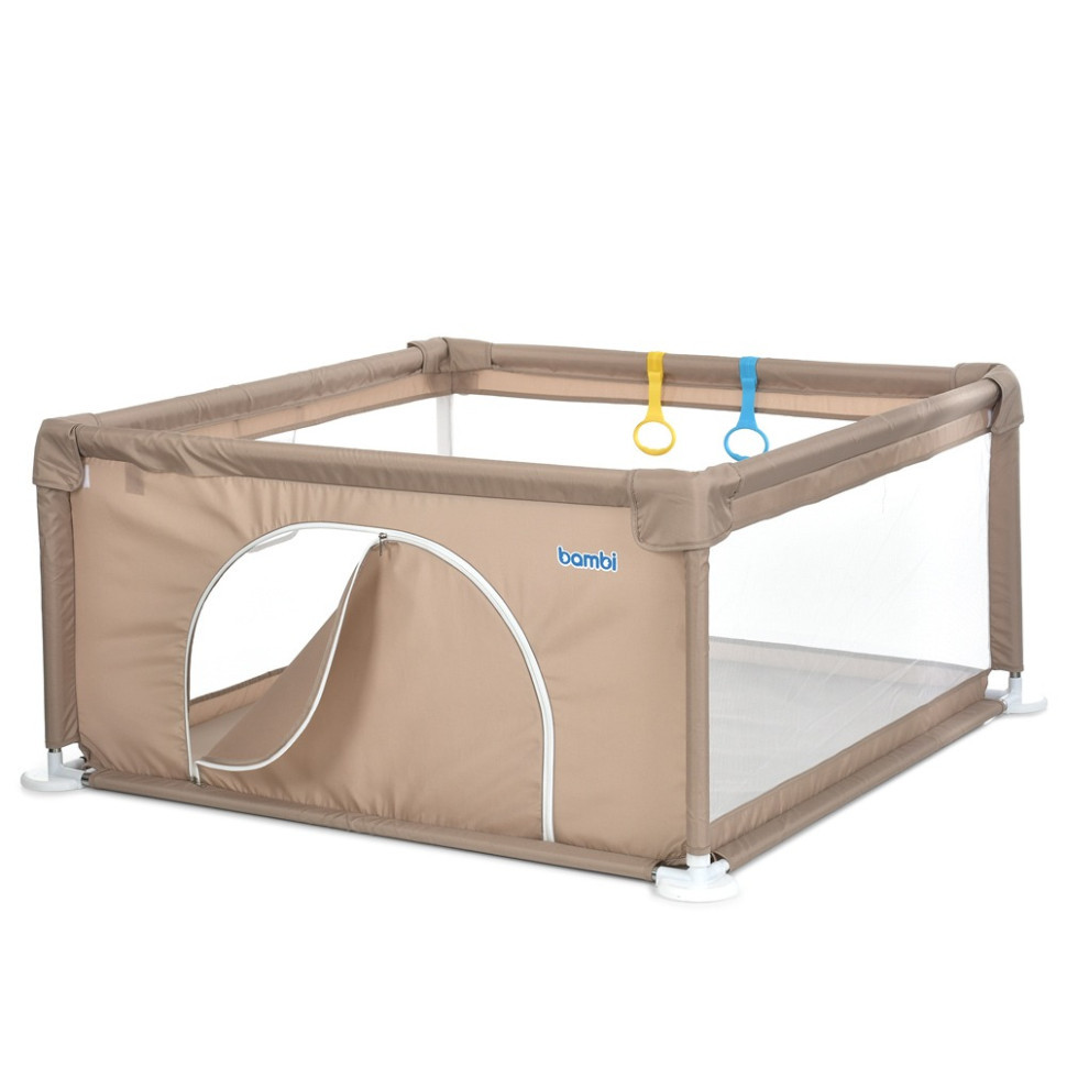 Дитячий манеж MR 1339-BG, бежевий, ширина з ніжками 132 см Вінниця - фото 5