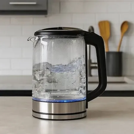 Электрочайник стеклянный Domotec R-7943 1.7л 1500Вт с подсветкой и защитой от перегрева Одесса - изображение 7