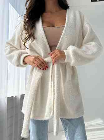 Жіночий повсякденний стильний кардиган з тканини ангора пухнастик Одеса