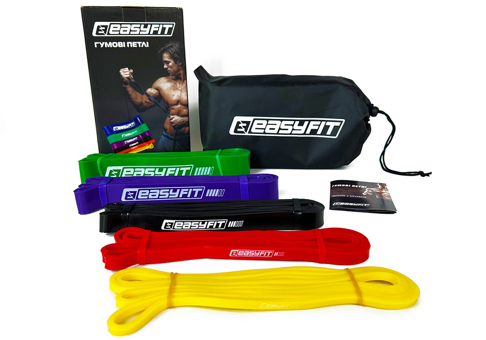 EasyFit Гумові петлі EasyFit: набір 1-65 кг (5 шт) Коломыя - изображение 1