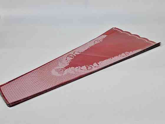 Конусне паковання під квіти h80/10низ/34верх метал червоний (100 шт.) візерунок143 (3) (100 шт.) Харків