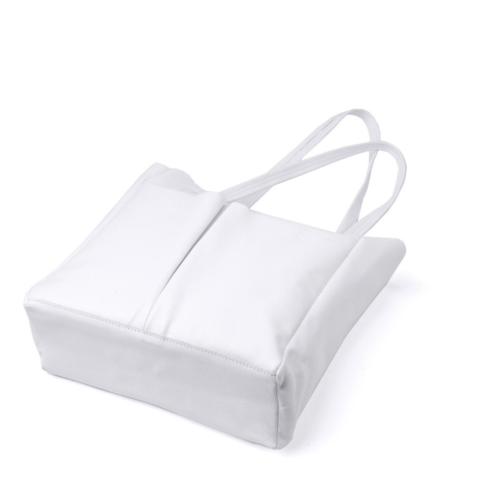 Практична сумка-шоппер із натуральної шкіри Shvigel 22844 Біла Київ - фото 8