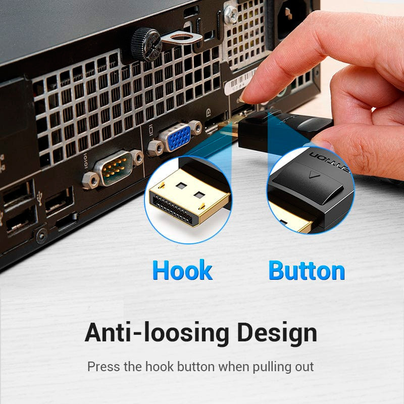 Кабель Vention DisplayPort на DVI, 2 метра, черный Киев - изображение 1