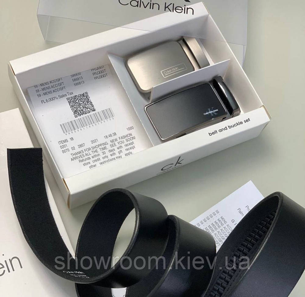 Чоловічий подарунковий набір (ремінь із двома пряжками автомат) (490) Київ - фото 2