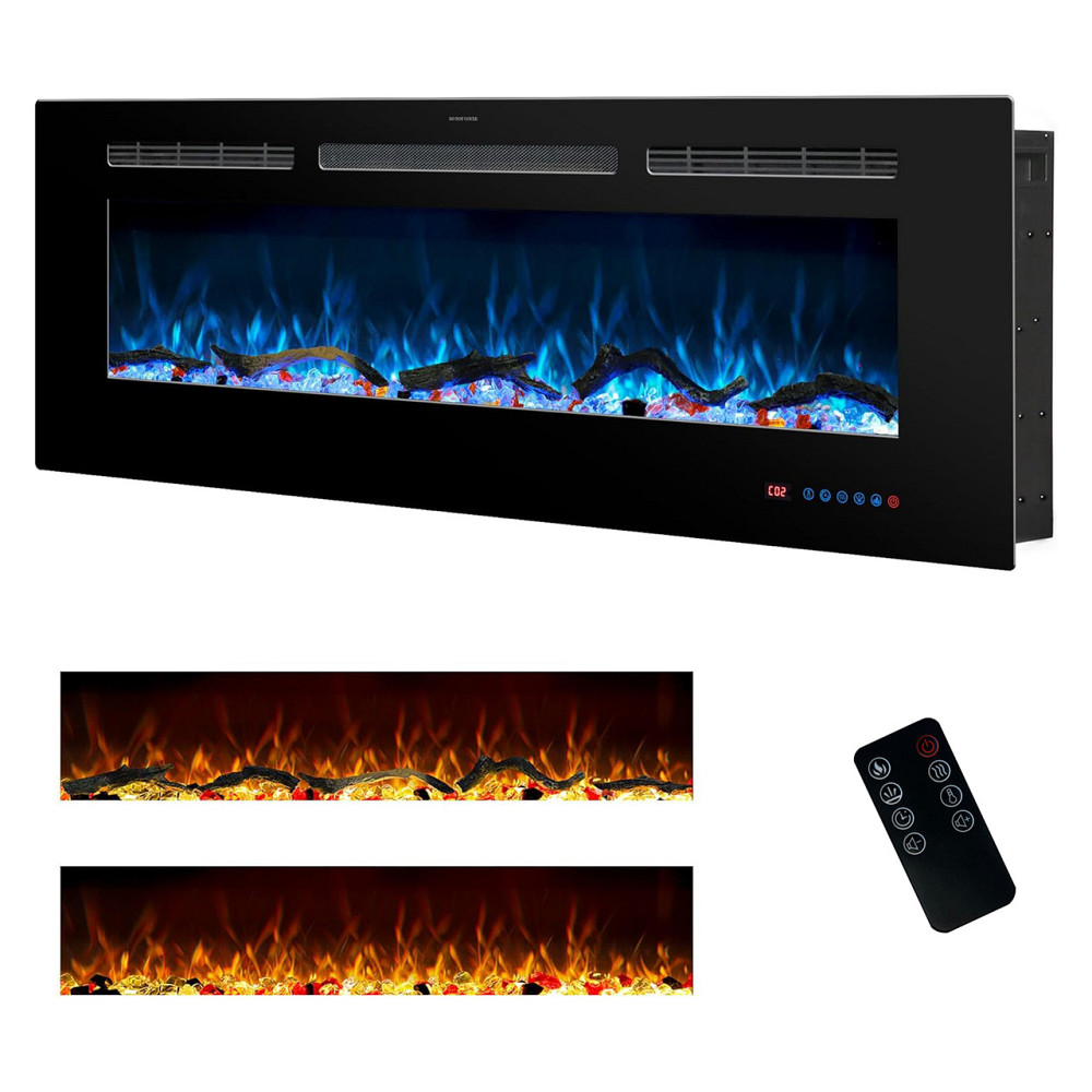 Електрокамін з обігрівом Royal Galaxy 50 RS зі звуком, розсипними дровами, кристалами, кольорами пол Львів - фото 1