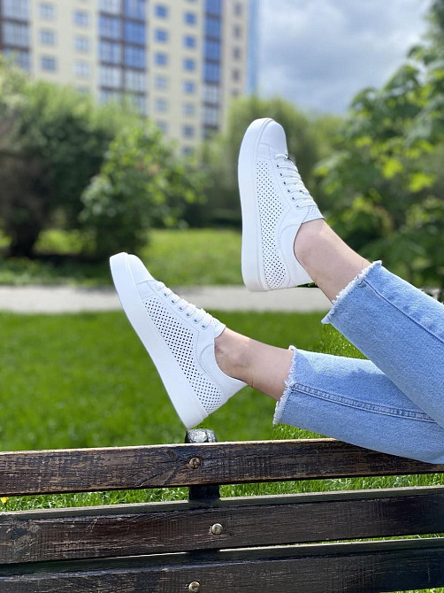 Kentro Кросівки жіночі KENTO 2172 IDL білі (весна-літо, шкіра натуральна) (3497) лише 40р.41р. Коломия - фото 3