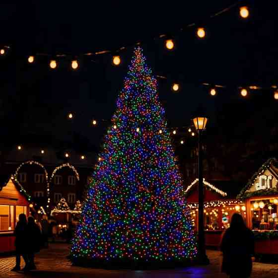 Гірлянда Різдвяна Фея 100 м, 1000 LED, мультиколор Київ