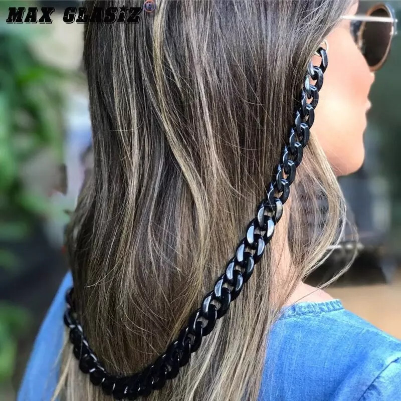 Ланцюжок для окулярів чорний масивний Київ - фото 1