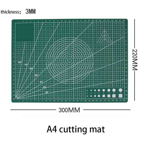 Килимок двосторонній А2 3 мм з розміткою для різання та пэчворку, Cutting Mat самовідновлювальний Київ