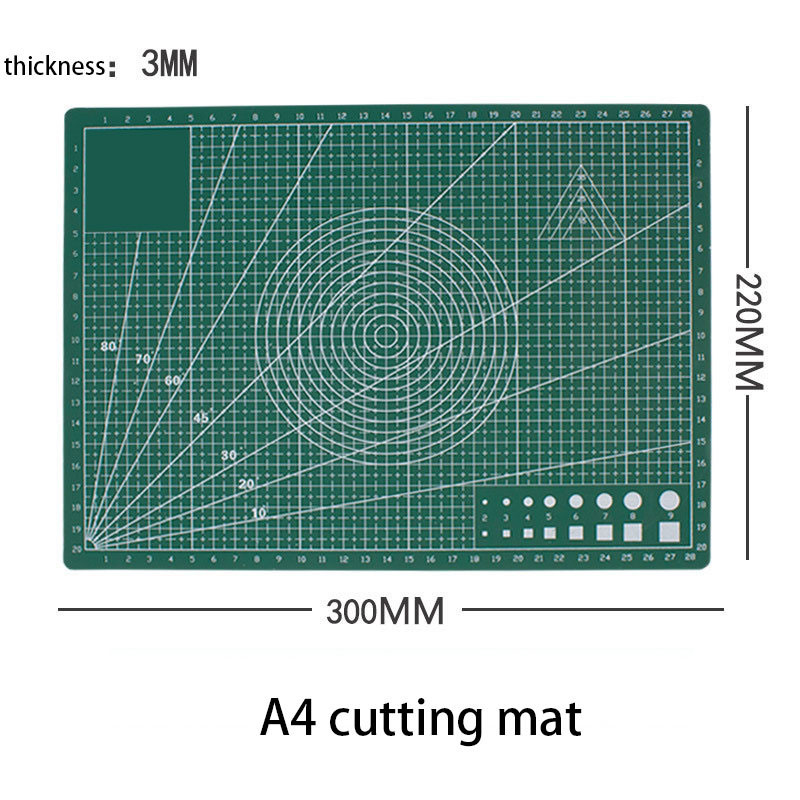 Килимок двосторонній А2 3 мм з розміткою для різання та пэчворку, Cutting Mat самовідновлювальний Київ - фото 1