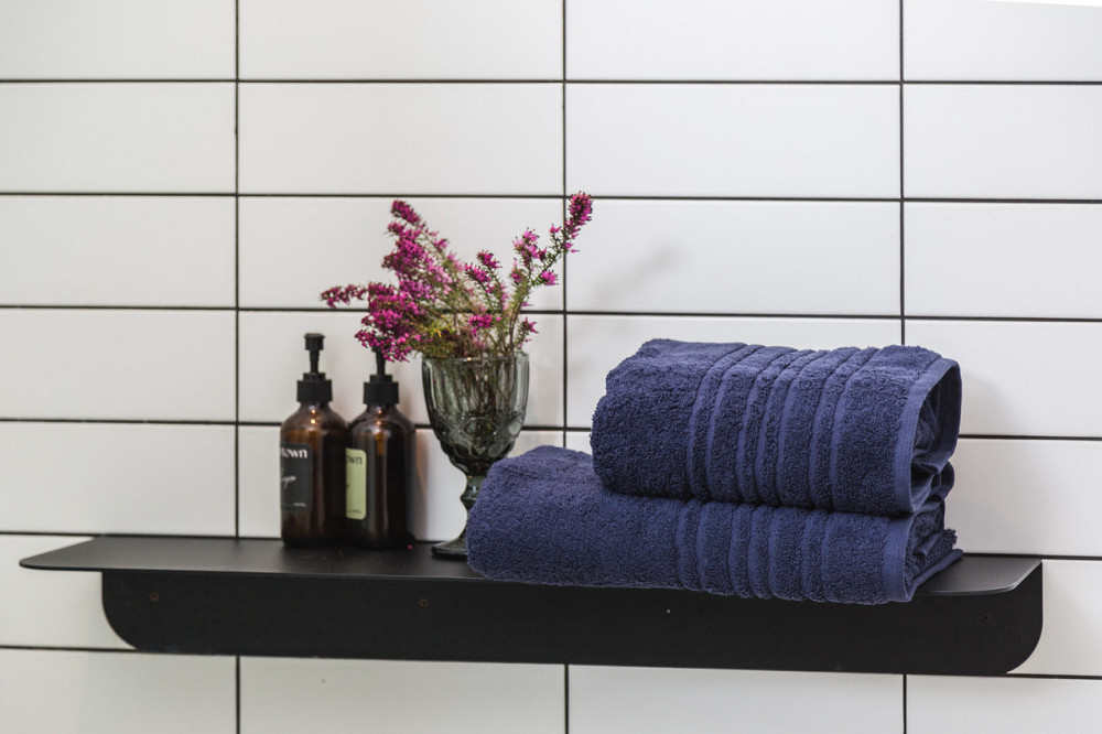 Ecotton Рушник махровий Ecotton 50х90 см високої щільності 550 г/м² синий Navy Blue 1 шт. Коломыя - изображение 2