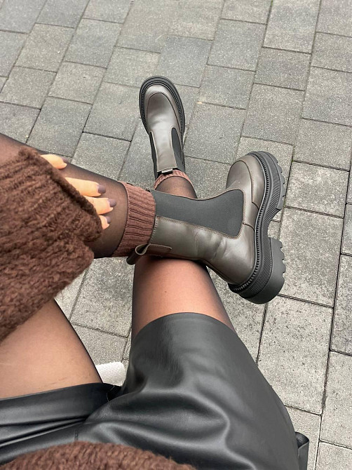 Без бренда Черевики жіночі KATI SHOES 314 коричневі (зима, шкіра натуральна) (5732) 41 Коломия - фото 10