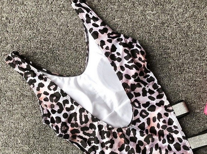 Слитный купальник с вырезами леопардовый Киев - изображение 4