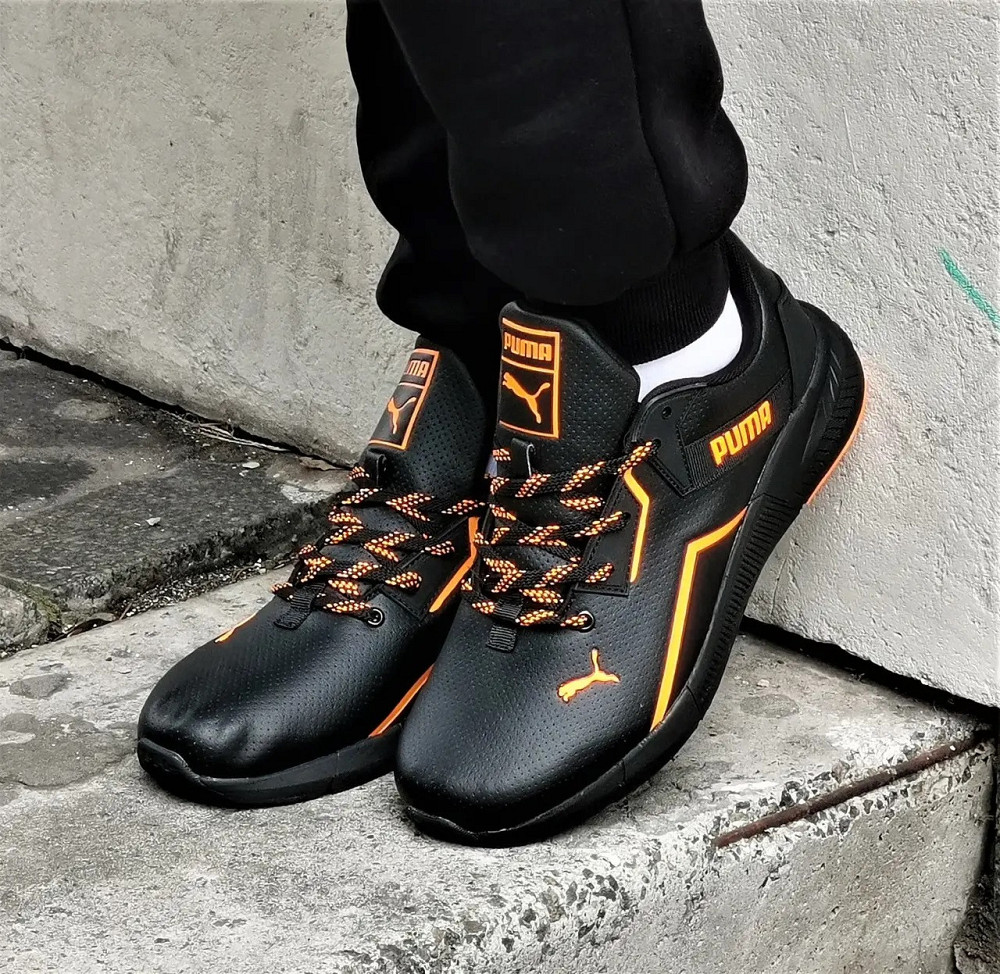 Кроссовки Puma Черные Мужские Пума Кожаные (размеры: 42,43,44) Днепр - изображение 7