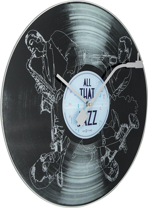 Часы настенные кварцевые NeXtime All the Jazz (диаметр 43 см) Винница - изображение 2