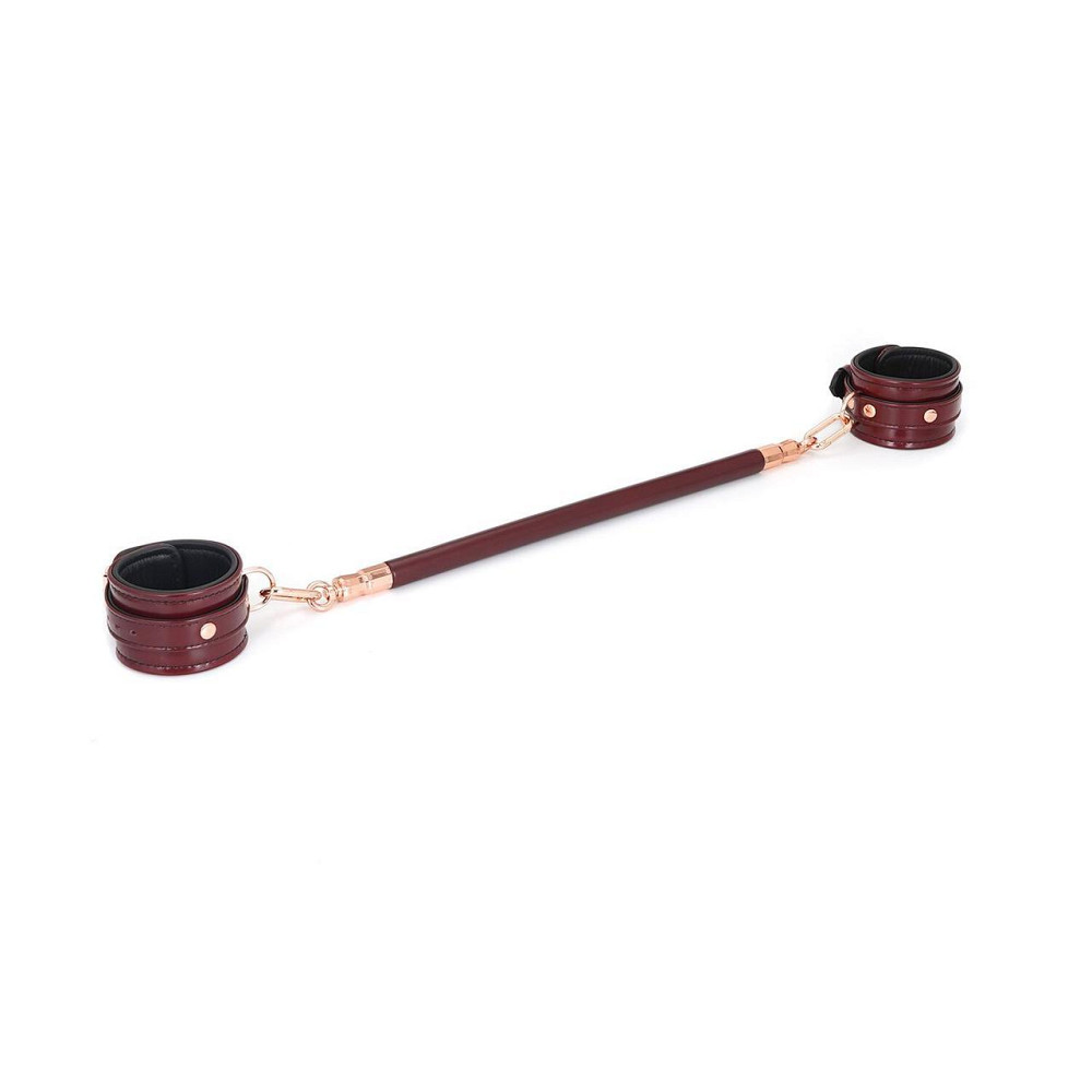 Фіксатор-розпірка для ніг або рук Liebe Seele Wine Red Spreader Bar, дерево + натуральна шкіра Sex Aura Київ - фото 6